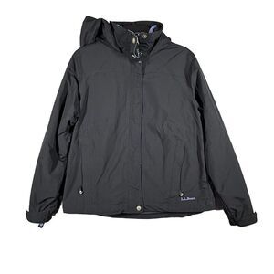 LL Bean 100% Nylon Jacket 3 IN 1  Full Zip Black‎ Size S Women's 0BCY8